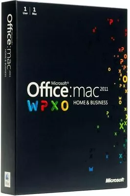 Boxed Office Mac Home And Business 2011 - 1 User/1 Mac (W6F-00076) • $199.99