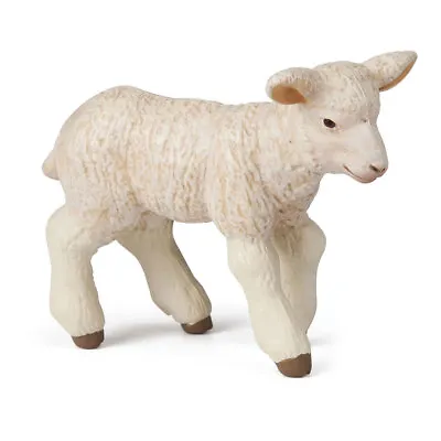 PAPO Farmyard Friends Merinos Lamb Toy Figure White (51047) • £5.97