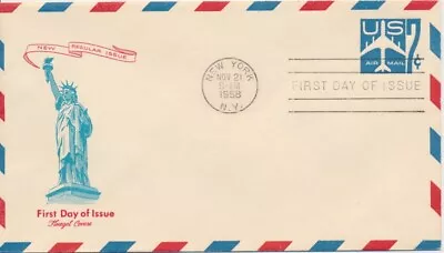 #UC33 7c Air Mail Plane Fluegel Cachet First Day Cover • $3