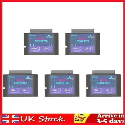 5Pcs MS To MD Game Card Converter Game Video Cassette For Master System For Mege • £37.49