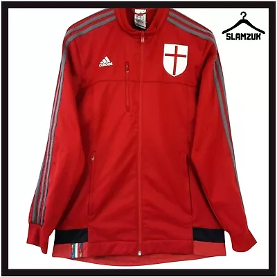 AC Milan Football Jacket Adidas Medium Training Track Top Giacca 2014 AA1657 A18 • £34.99