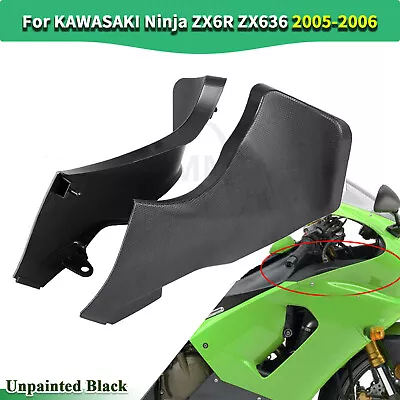 Black Side Air Duct Tube Cover Fairing For KAWASAKI Ninja ZX6R ZX636 2005-2006 • $31.98