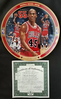 *Michael Jordan* 1995 Collectors Plate *55 Double Nickel Game* #3927A Bulls • $19.95