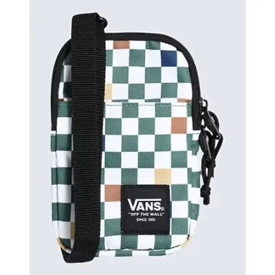 NWT VANS Off The Wall ON HOLD LANYARD Crossbody Bag CHECKERED Phone CC Carry • $34.93