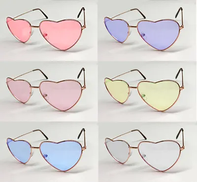 £2.95 • Buy Heart Shape - Glasses Sunglasses 60s 70s Hippy Lennon Fancy Dress Festival Party
