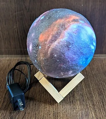 Galaxy 3D Sphere Lamp W/Stand & Remote 16 Color Settings Moon Light USB Charging • $30