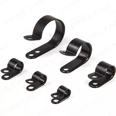 £4.35 • Buy Nylon Plastic P-Clips ALL SIZES Cable Wall Fastener Wiring/Piping Tubing Conduit
