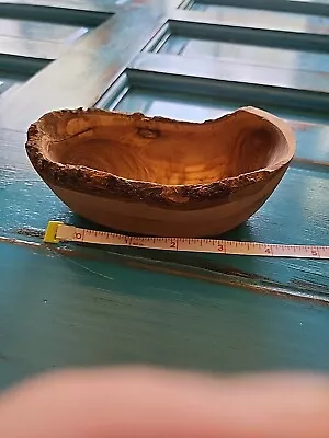 Olive Wood Dipping Bowl - Rustic • $15.55