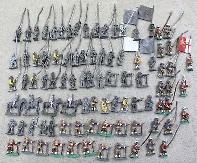 15mm English Civil War 86 Infantry 4 Cavalry Some Painted 14993 • £14.99