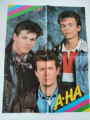 A-HA / DRAMA Poster From TOPP Magazine Norway 1980's. MORTEN HARKET. • $5
