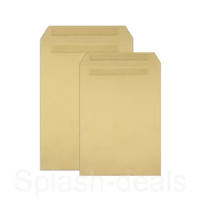 Quality 90 GSM Plain Brown Envelopes - Strong Self Seal - A4/C4 A5/C5 Sizes • £3.19