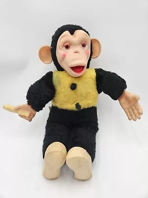 Vtg Zippy Monkey Mr Bim Plush Banana Stuffed Toy Rubber Face Chimp Doll 16   • $39.99