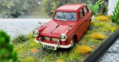 Red 1:43 Triumph Herald Parked Up Diorama In Showcase Beautiful • £24.95