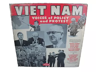 Spoken Word Lp -   Vietnam Voices Of Policy And Protest  1966 Rostrum Records • $12