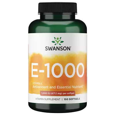 Swanson Vitamin E - Natural 1000 Iu 100 Softgels • $19.72