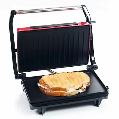 $26.99 • Buy Chef Buddy Non-Stick Grill And Panini Press - Red Brand New Brown Box