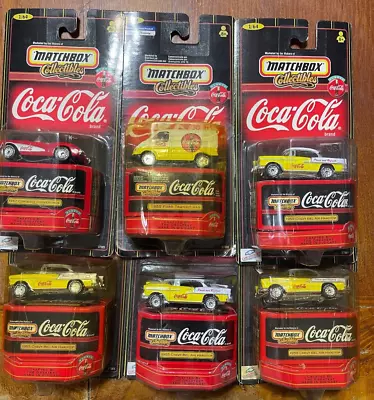 Lot 6 Matchbox Coca Cola Collectibles Diecast Cars (a1) • $17.99