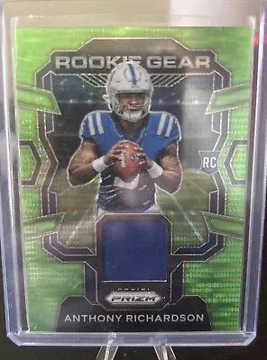 Anthony Richardson 2023 Panini Prizm Rookie Gear Patch Neon Green Pulsar #RG-AR • $5