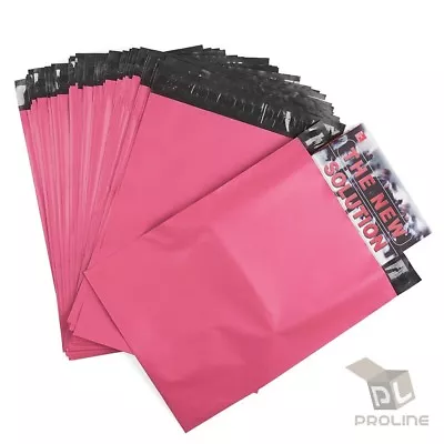 100 Pink Poly Mailers 12x16 Shipping Bags Plastic Packaging Mailing Envelope • $17.05