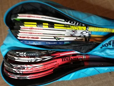 Lot Of 11 Tennis Rackets Wilson 6195 Pro Staff Aggressor Volkl Organix 6 Super G • $249