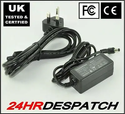 £13.09 • Buy New Acer Adp-40 Th A Laptop Netbook Adapter 40w Charger Power Supply With Lead