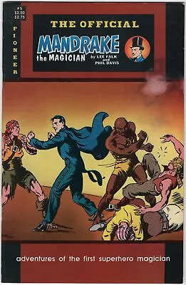 The Official Mandrake The Magician Comic Book #5 Pioneer Comics 1988 FINE- • $2.75