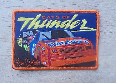 Days Of Thunder Russ Wheeler #18-HARDEE'S NASCAR Lumina Patch Vintage Cap Hat • $5.99