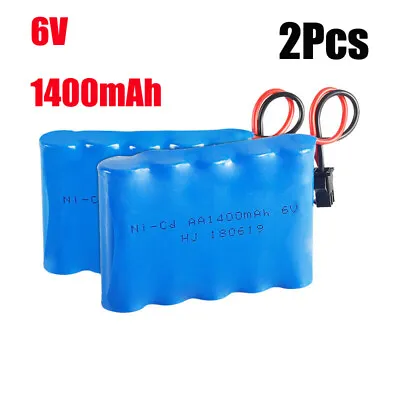 £11.99 • Buy 2PCS 6V 1400mAh Ni-Cd AA Battery Pack Rechargeable For Remote Control Car Toys