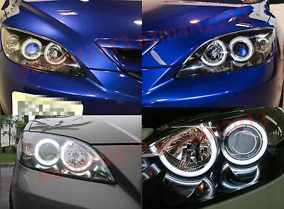 Switchback LED Halo Ring For Mazda3 04-09 Headlight Angel Eye DRL Demon Eye Lamp • $62.09