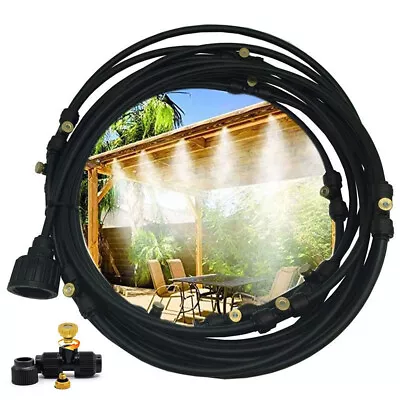 20Ft Misting Cooling System Patio Garden Mister Nozzle Irrigation Water Outdoor • $9.85