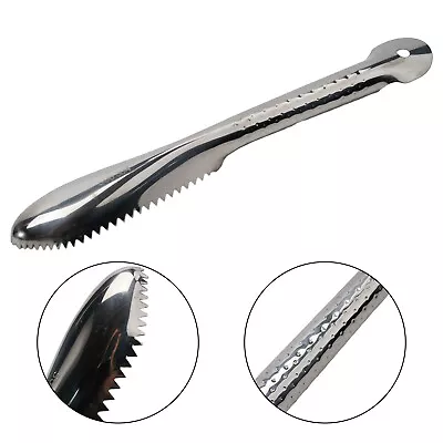 Fish Scaler Descaler Two-Way Serrate With Blade Peeler Scraper Stainless • $20.20