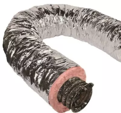 20  Silver Flex QuietFlex Insulated Flexible Duct R8 25' • $299