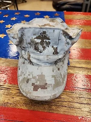 Medium - USMC Military Issue 8 Point Fatigue Desert Camo MARPAT Hat 3552 • $25