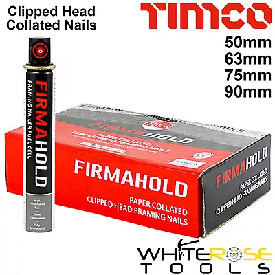 FirmaHold Clipped Head Collated Framing Nails 1100pk With Gas Carbon Steel • £40.99