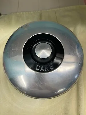 Vintage Kromex Aluminum Cake Plate Cover With Bakelite Letters MCM • $15