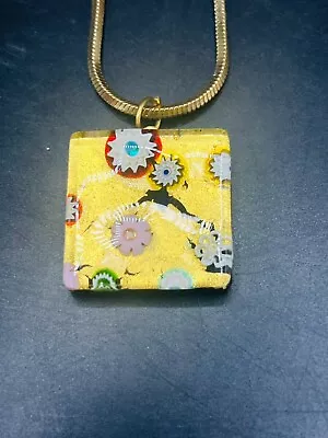 Handmade Glass Millefiori Pendant/Necklace • $16
