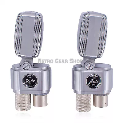 £659.01 • Buy Reslo RBH Black Stereo Pair Ribbon Microphone Xaudia Restored Vintage Rare Mic