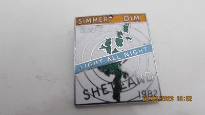 £10 • Buy Vintage Collectable  Very Rare Simmer Dim Rally Badge Enamel Motorcycle Badges