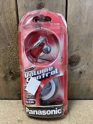 Vintage Panasonic RP-HV298 Stereo Earphones Volume Control Packaging Damage • £15.31