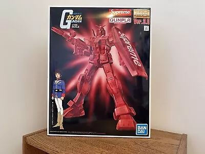 Supreme MG 1/100 RX-78-2 GUNDAM Ver. 3.0 Action Figure Red BANDAI NEW With Box • $110