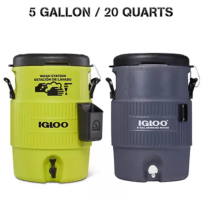 Igloo 5-Gallon Heavy-Duty Beverage Cooler 5 Gallons / 20 Quarts (Free Shipping) • $34.99