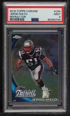 2010 Topps Chrome Refractor Jerod Mayo #C64 PSA 9 MINT • $0.99