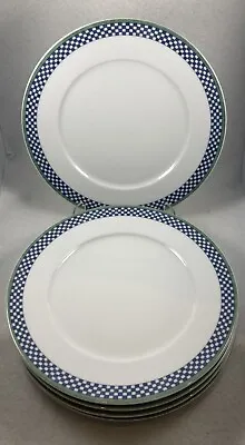 5 Villeroy & Boch Switch 3 Castell Porcelain Dinner Plates 10.5in Discontinued • $85