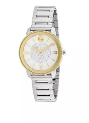 Brand New Movado Bold Women’s 32mm Two Tone Stainless Steel Wristwatch 3600660 • $299