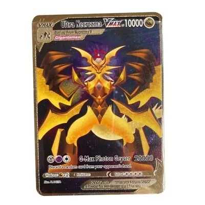 NEW Pokémon 10000point Metal Cards TCG Arceus VMAX Golden Pokemon Gifts For Kids • $9.97