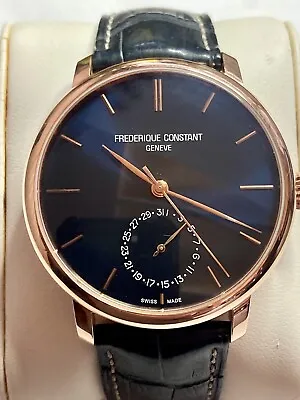 FREDERIQUE CONSTANT MANUFACTURE SLIMLINE WATCH 42MM Blue Dial FC-710X4S4 • $1195