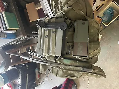 Prc 25 Military Radio W/carrier Antenna Bag “loaded” Needs A Battery • $1800