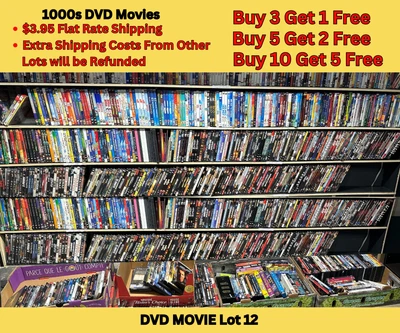 $2.99 • Buy DVD Movies Pick & Choose Lot (12) $2.99 Combined Shipping (FREE DVDS W/PURCHASE)