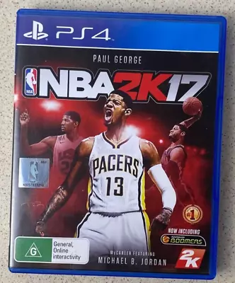 NBA 2K17 Sony Playstation 4 PS4 Disc Game With Manual Paul George • $15.99