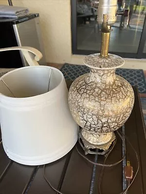 Vintage Porcelain /brass Table Lamp WHITELAMP NY • $75